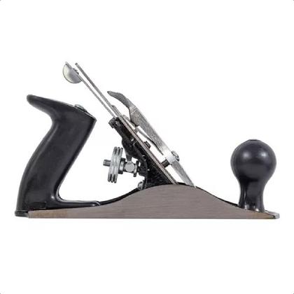 Imagem de Plaina Manual Número 3 Em Metal Cabo Plástico Para Madeira