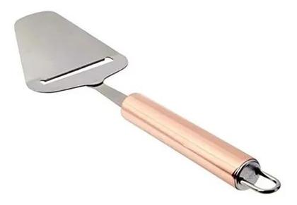 Imagem de Plaina Para Queijo Cortador Inox Cabo Rose Gold 21cm Ke Home
