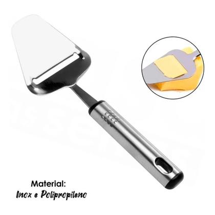 Imagem de  Plaina Queijo Aço Inox Fatiador De Frios Manual