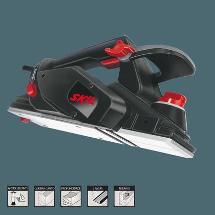 Imagem de Plaina Skil 1555 550W com 2 Lâminas e 1 chave troca Lâminas