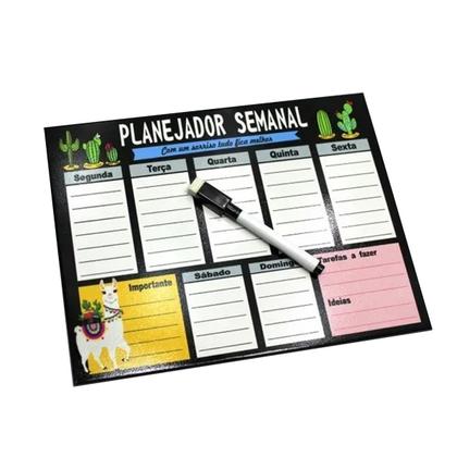 Planejador Semanal e Agenda Lhama 29X40Cm Metal - Onze22 Imagem de Planejador Semanal e Agenda Lhama 29X40Cm Metal