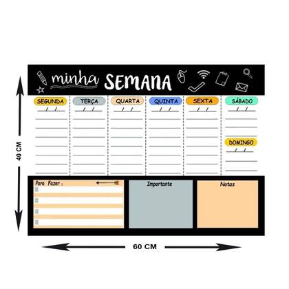 Imagem de Planejador Semanal e Agenda Minha Semana 4 40x60Cm Metal