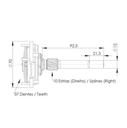 Imagem de Planetaria Partida Astra Kadett Blazer Zafira Omega UF 11010
