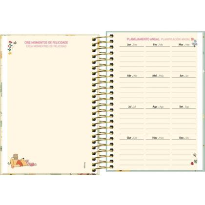 Imagem de Planner 2026 Espiral 179X240mm M7 Ursinho Pooh TILIBRA