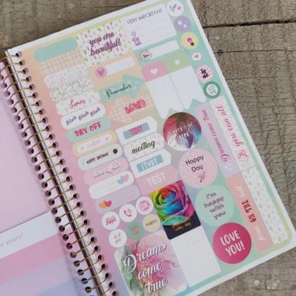 Imagem de Planner Agenda Com 80 Folhas Espiral 138x206mm 2024