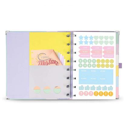 Imagem de Planner Premium Systemflex Ótima Maxi Coleção Vida Rosa Coração