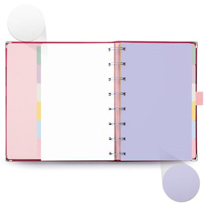 Imagem de Planner Systemflex Viva Magenta Listras Maxi - Fls Reposicionáveis - Ótima - Caderno Tamanho A5