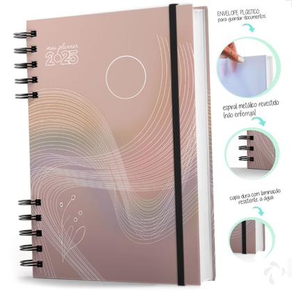 Imagem de Planner Visão Semanal e Mensal Capa Dura Coleção Cute Lines