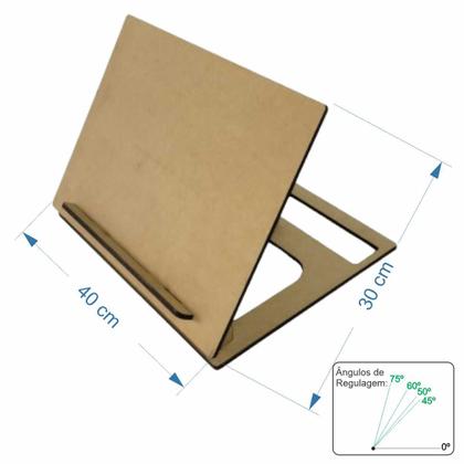 Imagem de Plano Inclinado Mesa Estudo Flip Draw Suporte Livro kindle N