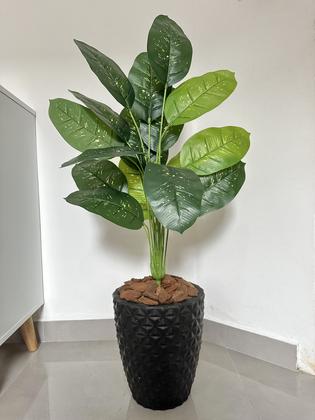 Imagem de Planta Artificial Comigo Ninguem Pode+Vaso Diamante Completo