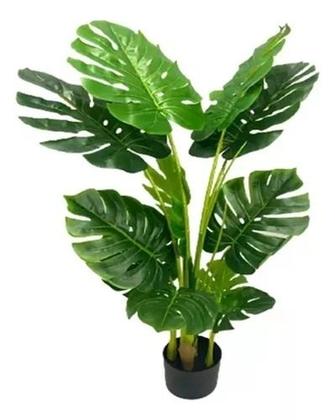 Imagem de Planta Artificial Costela De Adão Toque Real Com 1.20m, Plantas para Decoração de Casa.