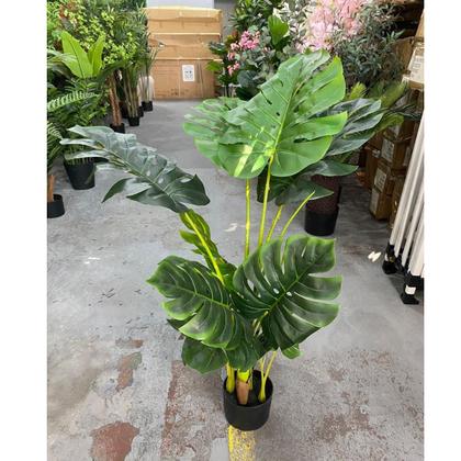 Imagem de Planta Artificial Costela De Adão Toque Real Com 1.20m, Plantas para Decoração de Casa.