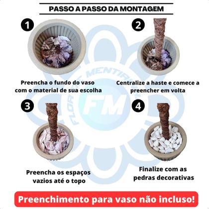 Imagem de Planta Artificial Ficus Lyrata Outono Toque Real com Vaso Decorativo