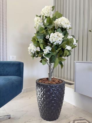 Imagem de Planta Artificial Hortência Folhagem Com Vaso Completo Decor