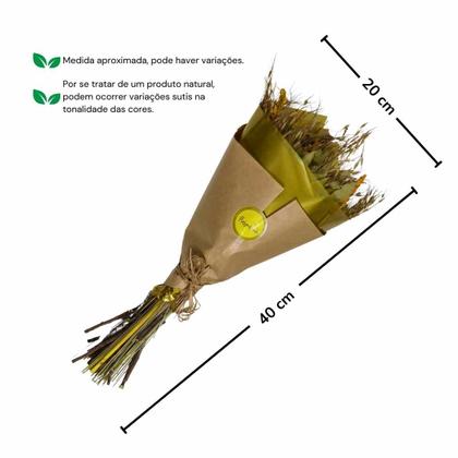Imagem de Planta Seca Buquê Variado Profetic Prosperidade 50cm