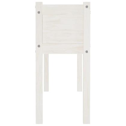 Imagem de Plantador VidaXL em madeira maciça de pinho branco 110x31x70 cm