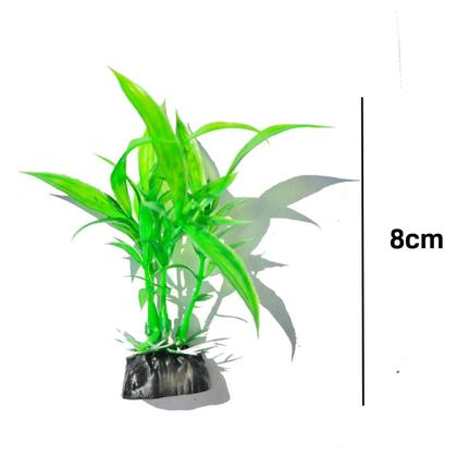 Imagem de Plantas Artificiais Verde Aquário Decoração 4 un 8cm