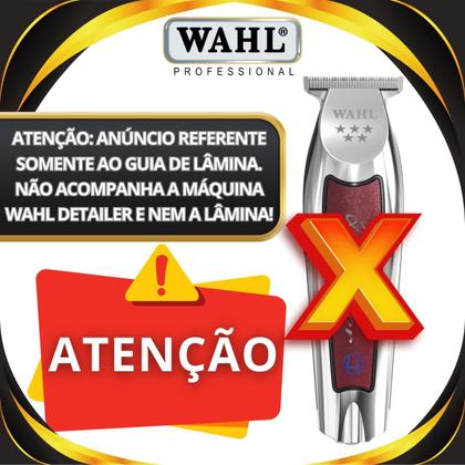 Imagem de Plaqueta Guia De lâmina P/ Máquina Wahl Detailer Silver Original De Reposição