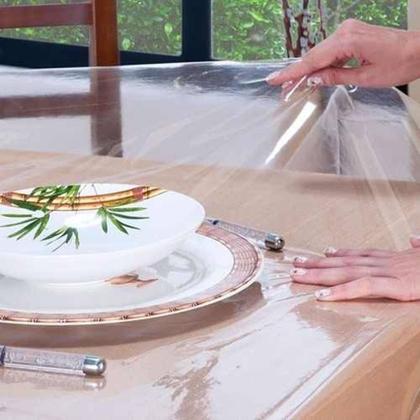 Imagem de Plástico 0.10mm Toalha De Mesa Transparente 2,50m X 1,40m