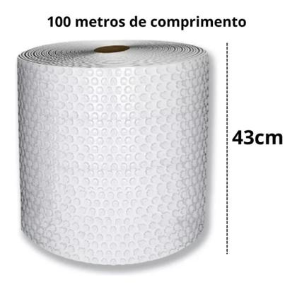 Imagem de Plástico Bolha Bobina 43cm X 100metros E-Commerce 25 micras