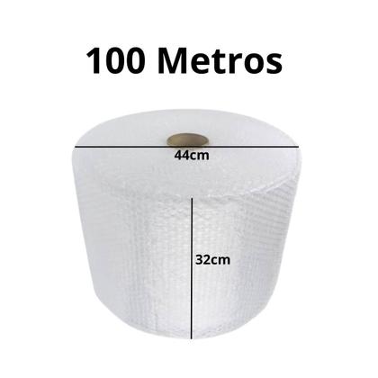 Imagem de Plástico Bolha Transparente 32,5cm x 100m Cyclopack