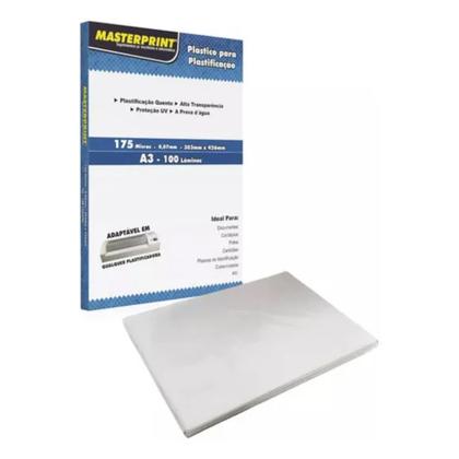Imagem de Plastificacao A3 100folhas 175micras 0,07 (303 426mm) Der 