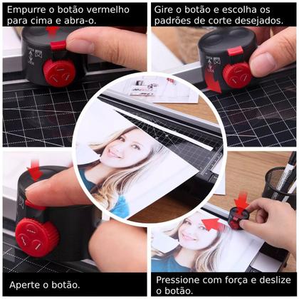 Imagem de Plastificadora e Laminadora A4 Quente e Fria Refiladora Trimmer 110V - OL288S