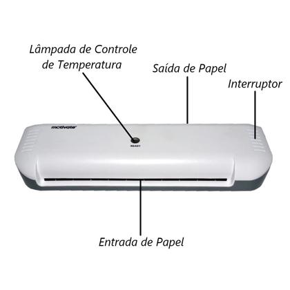 Imagem de Plastificadora Laminadora Polaseal Documentos A4 23cm 110v