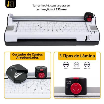 Imagem de Plastificadora Laminadora Poliseladora Refiladora A4  6 em 1  PL-230E 220V  JST