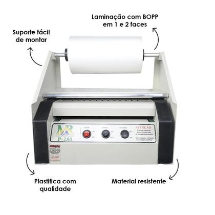 Imagem de Plastificadora Poliseladora P280 Suporte Bopp Laminação 110V