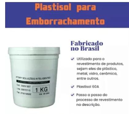 Imagem de Plastisol para emborrachamento rosa fluorescente 1kg