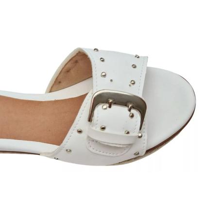 Imagem de Plataforma Tamanco Flatform com Tachinhas Cores Salto Médio