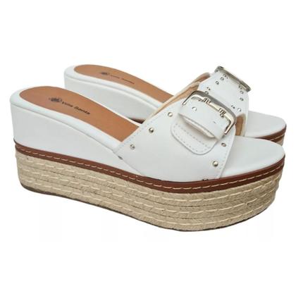 Imagem de Plataforma Tamanco Flatform com Tachinhas Cores Salto Médio