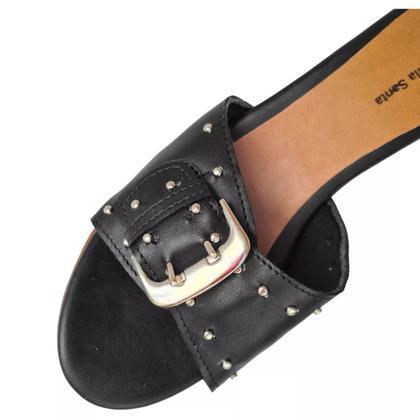 Imagem de Plataforma Tamanco Flatform com Tachinhas Cores Salto Médio