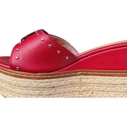 Imagem de Plataforma Tamanco Flatform com Tachinhas Cores Salto Médio