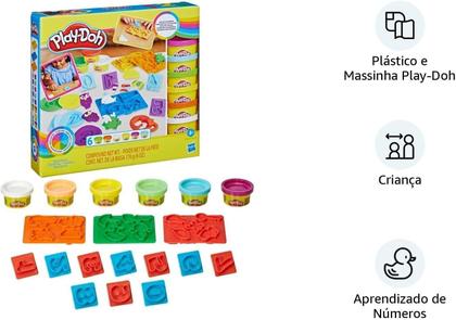 Imagem de Play Doh Kit de Números com 6 Potes de Massinhas