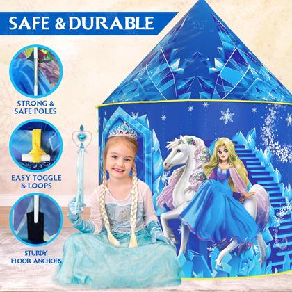 Imagem de Play Tent W&O Frozen Princess para meninas com som e luz 4-8y