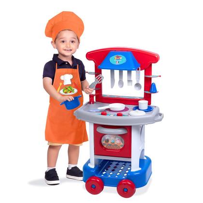 Imagem de Play Time cozinha infantil completa brinquedo - Cotiplás