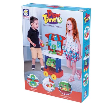 Imagem de Play Time cozinha infantil completa brinquedo - Cotiplás