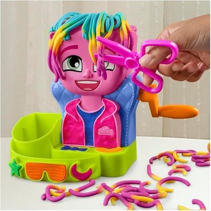Imagem de PlayDoh Cabelos Coloridos com Estilo Conjunto de Massinha de Modelar e Acessórios Variados