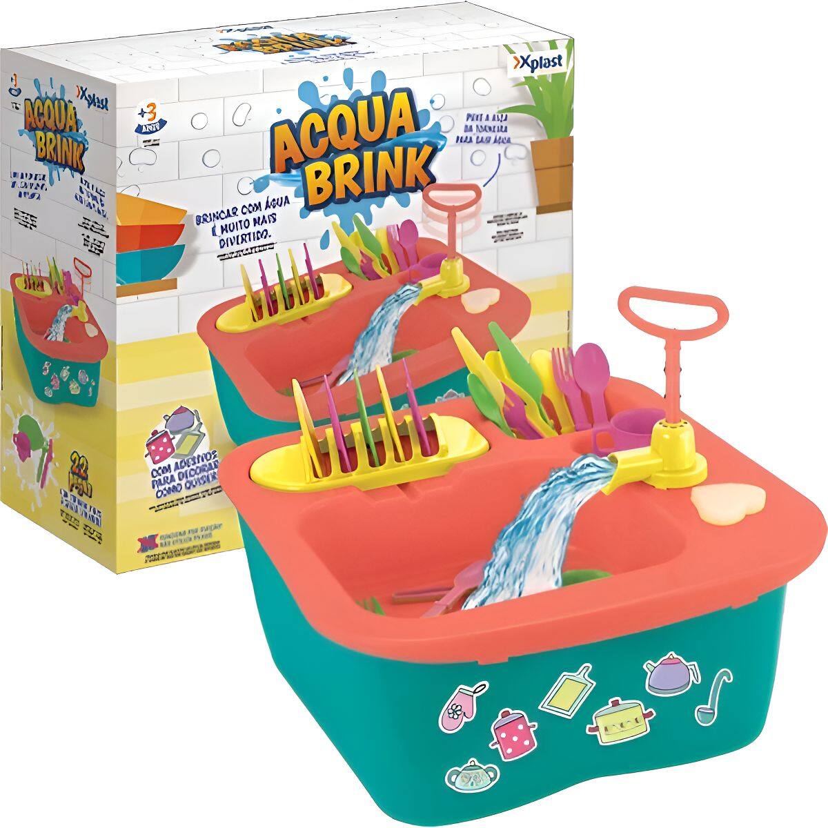 Imagem de Playduo pia de brinquedo sai agua de verdade com acessorios