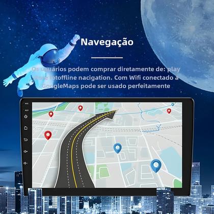 Imagem de Player Multimídia Automotivo Universal 7-10 Polegadas - GPS, Wi-Fi, CarPlay e Android Auto