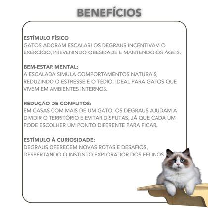 Imagem de Playground para Gato 9pçs Área Externa Resistente Nichos e Prateleiras Montadas