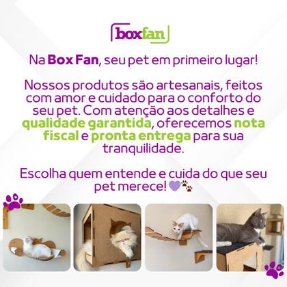 Imagem de Playground para Gatos com Escalada Arranhador Gato Sisal Escada e Prateleira Antiderrapante Diversão