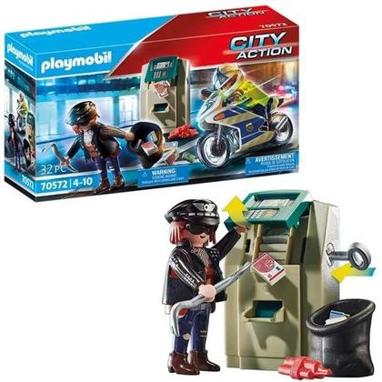 Imagem de Playmobil City Action - Caixa Eletrônico Com Policial e Fugitivo 70572