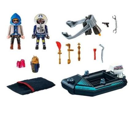 Imagem de Playmobil City Action - Polícia Com Jetpack e Barco 70782