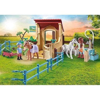 Imagem de Playmobil Country  Fazenda Estabulo de Pôneis  100 peças