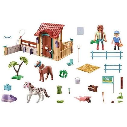 Imagem de Playmobil Country  Fazenda Estabulo de Pôneis  100 peças