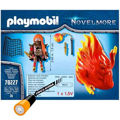 Imagem de Playmobil Novelmore Mini Bonecos Pyralia e Guardião do Fogo com Luz - Sunny 70227