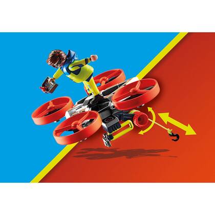Imagem de Playmobil Resgate Mergulhador com Drone - City Action  70143